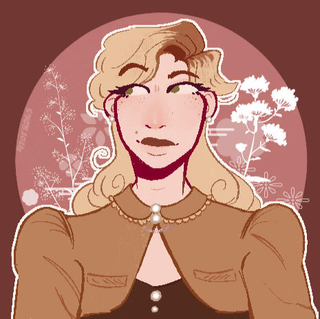 Example of a clean, colored &amp; simply shaded bust sketch