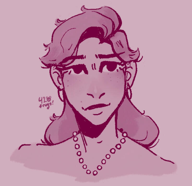 Example of a clean &amp; shaded bust sketch