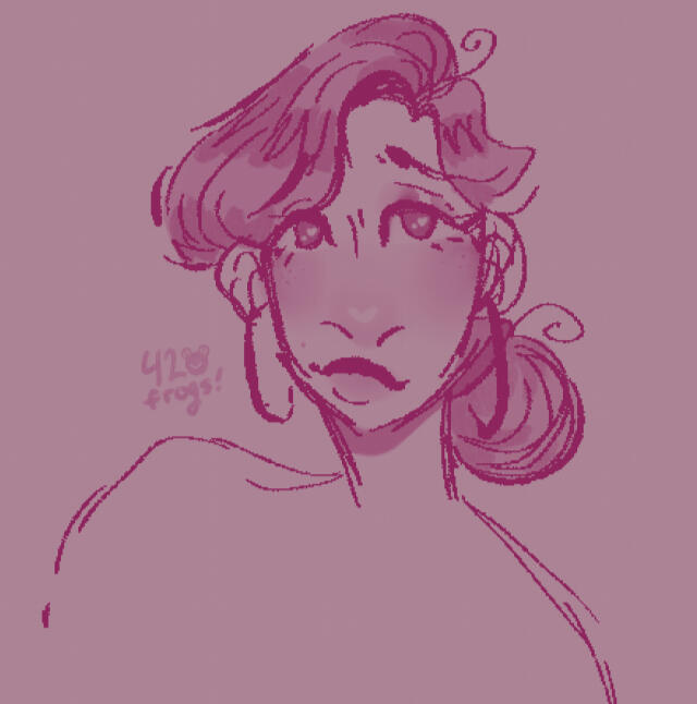 Example of a clean &amp; shaded bust sketch