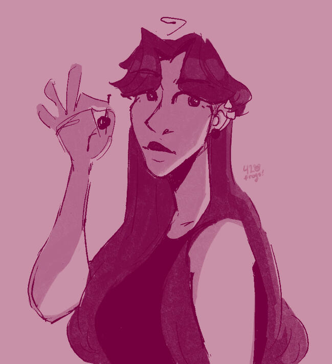 Example of a clean &amp; shaded bust sketch (Commission for wil2iam)